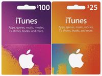 $100 & $25 USA iTunes Card Bundle (Instant E-mail Delivery)