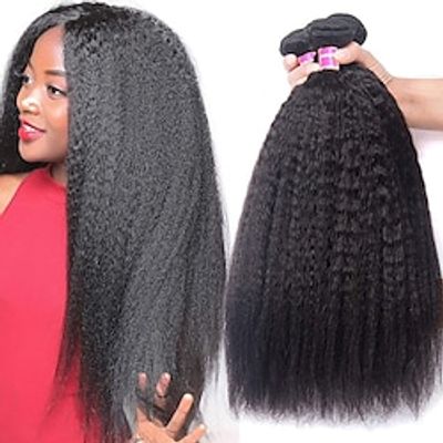 3 Bundles Hair Weaves Brazilian Hair kinky Straight Yaki Straight Human Hair Extensions Unprocessed Human Hair Natural Color Hair Weaves Hair Bulk Extension Bundle Hair 8-28 inch Black Natural Lightinthebox 3 Bundles Hair Weaves Brazilian Hair kinky Straight Yaki Straight Human Hair Extensions Unprocessed Human Hair Natural Color Hair Weaves Hair Bulk Extension Bundle Hair 8-28 inch Black Natural Lightinthebox