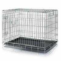 Trixie Galvanized 2 Door Wire Crate For Dogs & Cats 109X79X71Cm