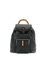 Gucci Pre-Owned Bamboo Line backpack - Black