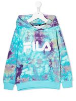 Fila Kids tie dye hooded sweatshirt - Blue