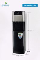 Gratus bottom loading free standing Hot & Cold- Water Dispenser - GWDB413ACRCW - thumbnail