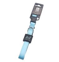 Helepet Adjustable Nylon Dog Collar Grayish Blue Medium