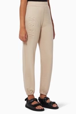 Logo Sweatpants in Cotton Fleece Logo Sweatpants in Cotton Fleece