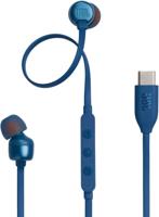 JBL Tune 310C Headphones Wired In-Ear Headphones Pure Bass Sound, Microphone and USB-C Port- Blue