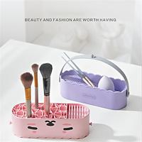 Hanging Makeup Brush Cleaning Box, Detachable Cosmetic Beauty Blender Storage Box, Desktop Lipstick Eyeshadow Organizer Shelf Lightinthebox