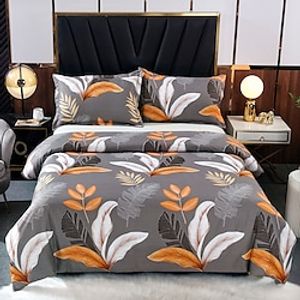 Duvet Cover Set  Boy Gife  For Kid Gife 2/3 Piece Bedding Set with 1 or 2 Pillowcase(Single Twin  only 1pcs)Plant flower miniinthebox