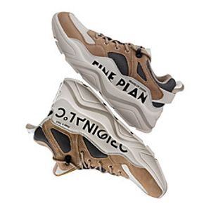 Women's Unisex Sneakers Flat Heel Suede Synthetics Lace-up Light Brown Black Light Grey / Booties / Ankle Boots miniinthebox