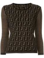 Fendi Pre-Owned long sleeve top - Brown - thumbnail