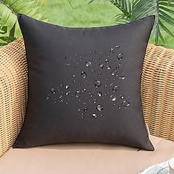 1 pc Waterproof Outdoor Pillow Cover, Solid Colored Comfort Square Zipper Traditional Classic Lightinthebox