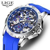 LIGE Men Quartz Watch Diamond Luxury Large Dial Business Calendar Date Zinc alloy Watch miniinthebox