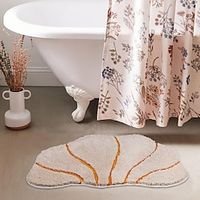 Rug Bath Mat, Cute Shell Bathroom Rug for Home Decor, Super Soft Absorbent Non-Slip Foot Mat, Washable Entrance Door Mat, Bath Mat Area Rug for Indoor Bathtub Bedroom Carpet, Lightinthebox - thumbnail