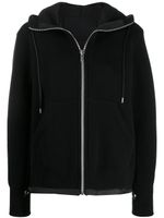 Sacai zipped hoodie - Black