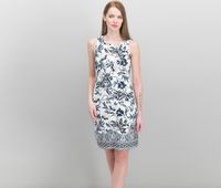 Petite Floral-Print Dress  Cloud Combo - thumbnail