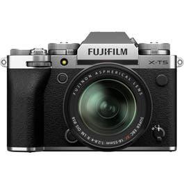 FUJIFILM X-T5 Mirrorless Camera with 18-55mm Lens, Silver