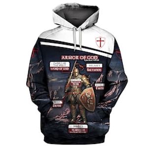 Inspired by The Last Templar Crusader Knights Templar Crusader Hoodie Cartoon Manga Anime Front Pocket Graphic Hoodie For Women's Adults' 3D Print 100% Polyester Lightinthebox