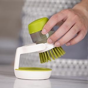 Decontamination and descaling cleaning brush kitchen pushtype degreasing pot brush automatic liquidadding dishwashing brush Lightinthebox