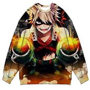 Inspired by My Hero Academia / Boku No Hero Deku Hoodie Cartoon Manga Anime Graphic Hoodie For Men's Women's Unisex Adults' 3D Print 100% Polyester miniinthebox