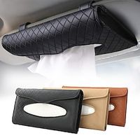 Car Tissue Holder Luxury Tissue Box Holder for Car Sun Visor Napkin Holder Hanging Car Tissues Holder for Car  Truck Decoration PU Leather Backseat Car Tissue Box 1PCS Lightinthebox - thumbnail