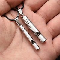 Vintage Titanium-Coated Stainless Steel Whistle Handcrafted Zinc Alloy Referee Survival Whistle Keychain Pendant - Essential Outdoor Gear Lightinthebox - thumbnail