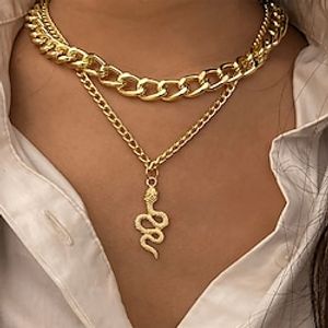 1pc Statement Necklace Necklace For Women's Street Gift Beach Alloy Snake Animal Lightinthebox