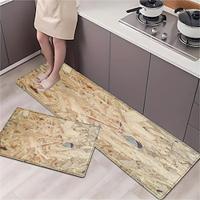 Wood Texture Area Rug Kitchen Mat Non-Slip Oil Proof Floor Mat Livingroom Rug Indoor Outdoor Mat Bedroom Decor Bathroom Mat Entrance Rug Door Mat Lightinthebox