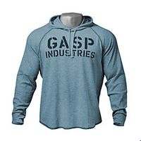 Men's Pullover Hoodie Sweatshirt Graphic Letter Lace up Casual Daily Holiday Sportswear Casual Hoodies Sweatshirts  Blue Lightinthebox - thumbnail
