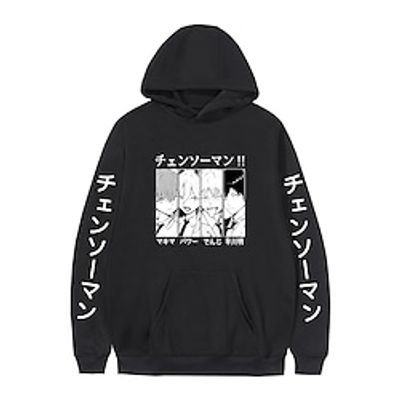 Inspired by Chainsaw Man Power Denji Aki Hoodie Cartoon Manga Anime Front Pocket Graphic Hoodie For Men's Women's Unisex Adults' Hot Stamping 100% Polyester miniinthebox