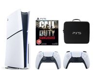 Sony PlayStation 5 Console Disc Slim 1TB with Extra Controller, Bag and Call of Duty Vanguard (International Edition)
