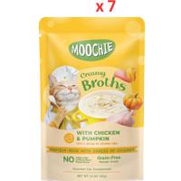 Moochie Creamy Broth With Chicken & Pumpackin 40G Pouch (Pack Of 7)