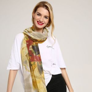 Women Warm Printing Graffiti Scarves Shawl