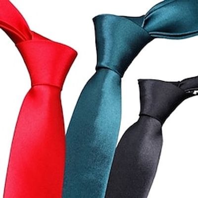 Men's Ties Neckties Solid  Plain Color Formal Evening Wedding Party Festival Lightinthebox
