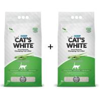 Cats White 5L Aloe Vera Clumping Cat Litter + (Get 1 Free)