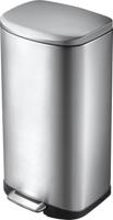 EKO Della Stainless Steel Rectangular Step Waste Bin with Soft Close Lid, 20-Liter (ALEK9366MT-20L)