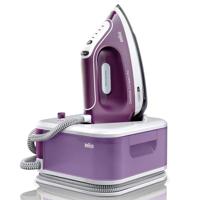 Braun CareStyle Compact Pro Steam Generator Iron 2400 Watts, Turbo & Eco Mode, Freeglide & EloxalPlus, Smart ICare, IMode Interface, 1.5L Water Tank - IS 2577 Violet