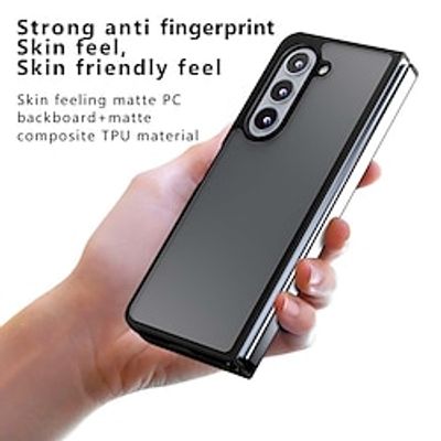 Phone Case For Samsung Galaxy Z Fold 5 Z Fold 4 Back Cover Support Wireless Charging Shockproof TPU PC Lightinthebox