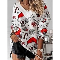 Women's Ugly Christmas Sweater Pullover Sweater Jumper Christmas Sweaters Crew Neck Ribbed Knit Acrylic Knitted Fall Winter Regular Outdoor Xmas Daily Stylish Casual Soft Long Sleeve Snowman Lightinthebox - thumbnail