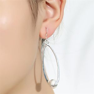 Women's Hoop Earrings Classic Fashion Romantic Punk Trendy Cute Sweet Earrings Jewelry Silver For Street Gift Date Birthday Festival 1 Pair miniinthebox