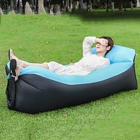 Pillow Inflatable Sofa In Stock Outdoor Portable Lazy Air Sofa Foldable Inflatable Bed Sleeping Bag Lightinthebox - thumbnail