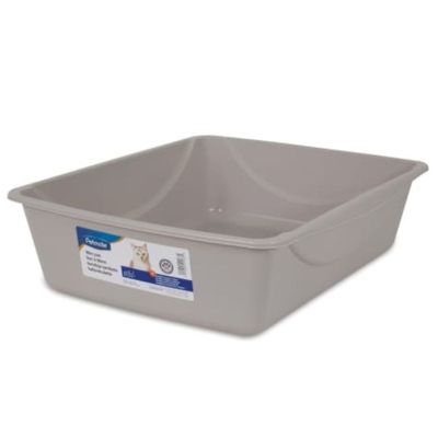 Petmate Basic Litter Pan Medium, Mouse Gray