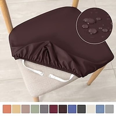 Dining Chair Cover Water Repellent Stretch Chair Seat Slipcover Spandex with Elastic Bottom Protector for Dining Room Wedding Ceremony Durable Washable miniinthebox