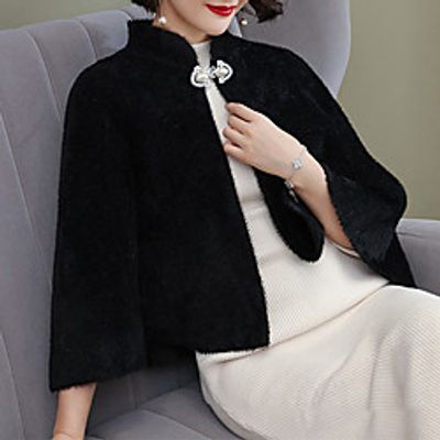 34 Length Sleeve Elegant Imitation Cashmere Party Evening Wedding Party Women's Wrap With Embroidery Lightinthebox 34 Length Sleeve Elegant Imitation Cashmere Party Evening Wedding Party Women's Wrap With Embroidery Lightinthebox