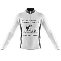 21Grams Men's Long Sleeve Cycling Jersey Spandex White Bike Top Mountain Bike MTB Road Bike Cycling Quick Dry Moisture Wicking Sports Clothing Apparel  Athleisure Lightinthebox - thumbnail