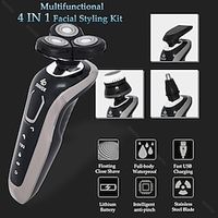 High Quality Electric Shaver Waterproof Fast Charging Men's Shaver Rechargeable Electric Razor Beard Trimmer Shaving Machine Lightinthebox - thumbnail