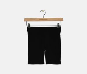 Girls Two Pocket Bermuda Shorts  Deep Black