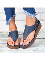 Fashion Hollow Flat Heel Sandals - thumbnail