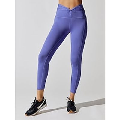 Women's Yoga Pants Criss Cross Waist Cropped Leggings Bottoms Tummy Control Butt Lift Quick Dry Solid Color Blue Yoga Fitness Gym Workout Sports Activewear Stretchy Skinny Athletic Athleisure Lightinthebox Women's Yoga Pants Criss Cross Waist Cropped Leggings Bottoms Tummy Control Butt Lift Quick Dry Solid Color Blue Yoga Fitness Gym Workout Sports Activewear Stretchy Skinny Athletic Athleisure Lightinthebox