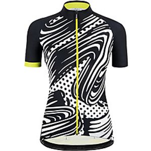 21Grams Women's Short Sleeve Cycling Jersey Summer Spandex Polyester Black Pink Green Dot Zebra Bike Jersey Top Mountain Bike MTB Road Bike Cycling Quick Dry Moisture Wicking Breathable Sports Lightinthebox