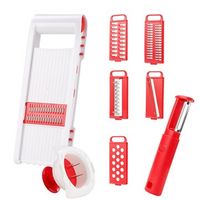 8Pcs Manual Vegetables Cutter Knife Blades Set Potato Slicer Shredder Ginger Garlic Grater Mincer