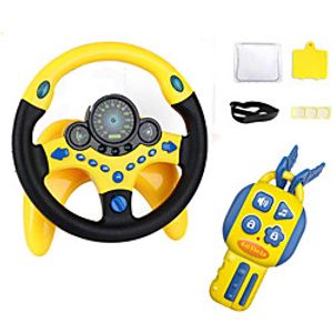 Steering wheel toy - Simulated Driving Controller with car Keys,Children's Copilot Educational Toy with Lights Music Driver - Old Best Gift for Kids 2 Years  miniinthebox
